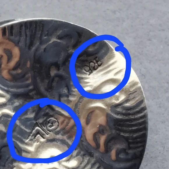 Silpada Sterling Dangle Textured Discs Earrings - Picture 14 of 15